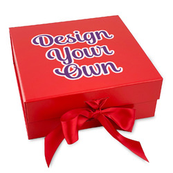 Design Your Own Gift Box with Magnetic Lid - Red