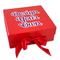 Design Your Own Gift Boxes with Magnetic Lid - Red - Front