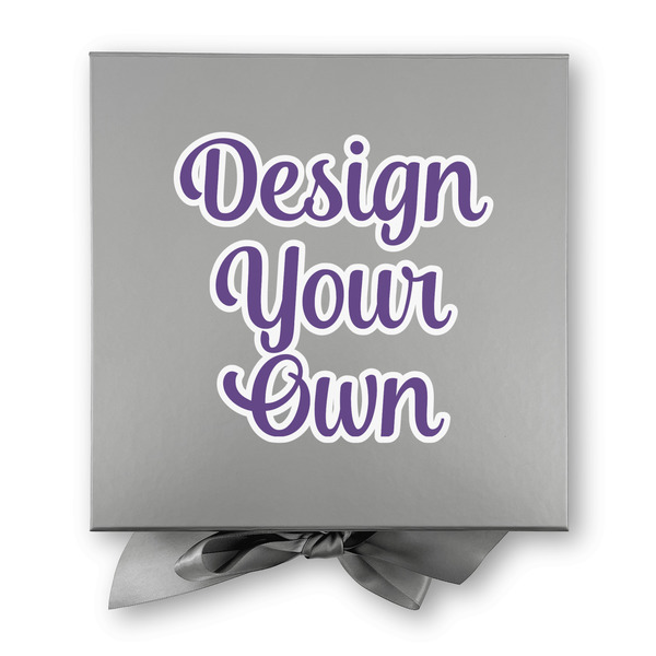 Design Your Own Gift Boxes with Magnetic Lid - Silver - Approval