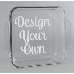 Design Your Own Glass Cake Dish - 8in x 8in