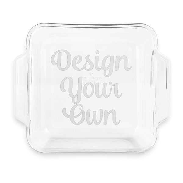 Design Your Own Glass Cake Dish with Truefit Lid - 8in x 8in