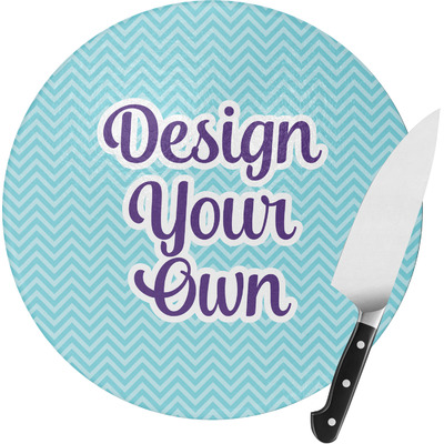 Design Your Own Round Glass Cutting Board - Medium