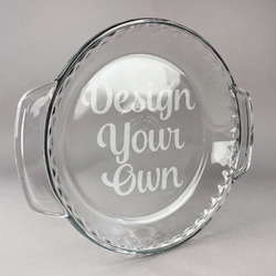 Design Your Own Glass Pie Dish - 9.5in Round