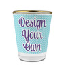Glass Shot Glass - 1.5 oz - with Gold Rim - Single