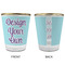 Design Your Own Glass Shot Glass - with gold rim - APPROVAL