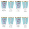Design Your Own Glass Shot Glass - with gold rim - Set of 4 - APPROVAL