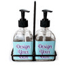 Glass Soap & Lotion Bottle Set