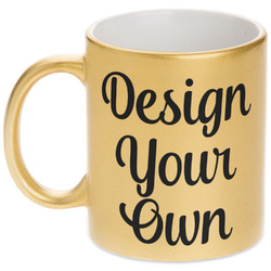 Design Your Own Metallic Gold Mug