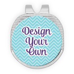Design Your Own Golf Ball Marker - Hat Clip - Silver