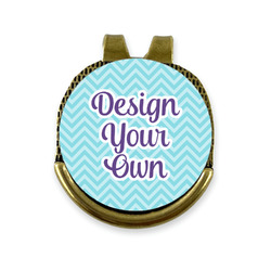 Design Your Own Golf Ball Marker - Hat Clip - Gold