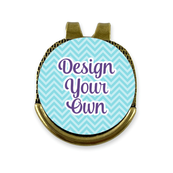 Design Your Own Golf Ball Marker - Hat Clip - Gold