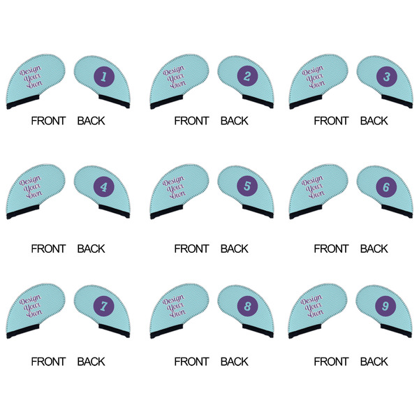 Design Your Own Golf Club Covers - APPROVAL (set of 9)