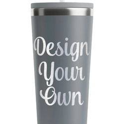 Design Your Own RTIC Everyday Tumbler with Straw - 28oz - Grey - Single-Sided