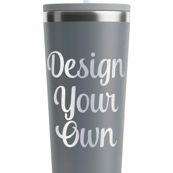 Design Your Own Grey RTIC Everyday Tumbler - 28 oz. - Close Up