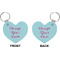 Design Your Own Heart Keychain (Front + Back)