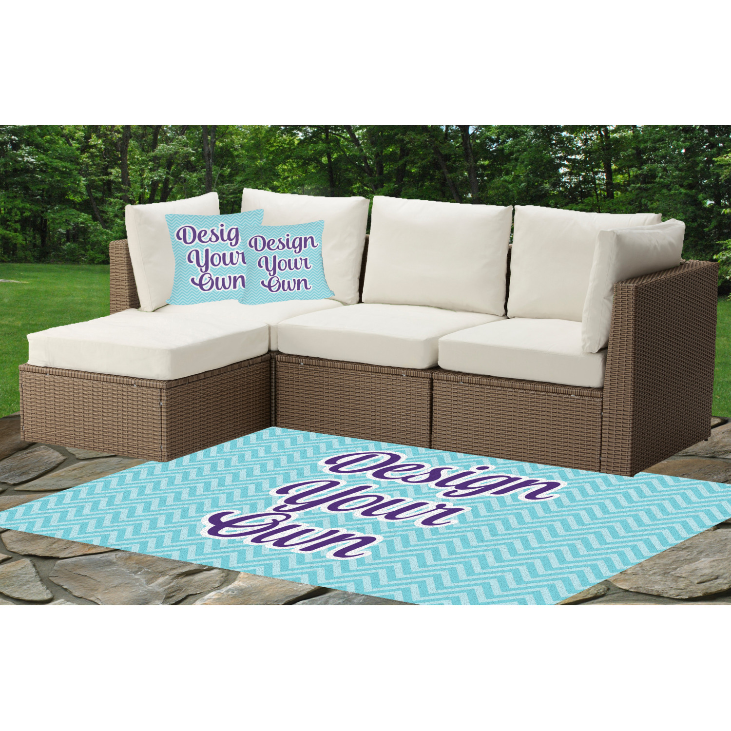 Design Your Own Indoor / Outdoor Rug 4'x6' (Personalized
