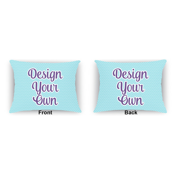 Design Your Own Indoor Rectangular Burlap Pillow (Front and Back)