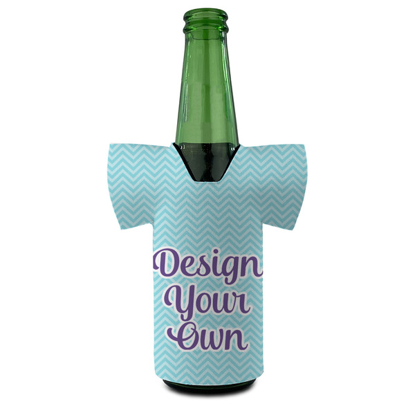 Design Your Own Jersey Bottle Cooler - Set of 4 - FRONT (on bottle)