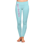 Custom Pink & Green Argyle Ladies Leggings | YouCustomizeIt