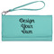 Design Your Own Ladies Leatherette Wallet - Laser Engraved - Teal