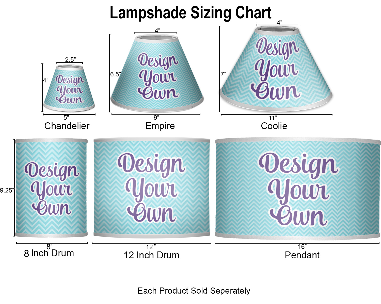 Design Your Own 13" Drum Lamp Shade YouCustomizeIt