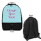 Design Your Own Large Backpack - Black - Front & Back View