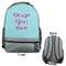 Design Your Own Large Backpack - Gray - Front & Back View