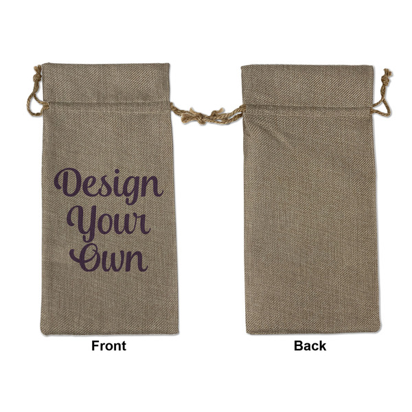 Design Your Own Large Burlap Gift Bags - Front Approval