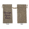 Design Your Own Large Burlap Gift Bags - Front Approval
