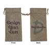 Burlap Gift Bag - Large - Double-Sided