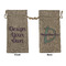 Design Your Own Large Burlap Gift Bags - Front & Back