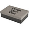 Design Your Own Large Engraved Gift Box with Leather Lid - Front/Main