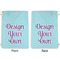 Design Your Own Large Laundry Bag - Front & Back View