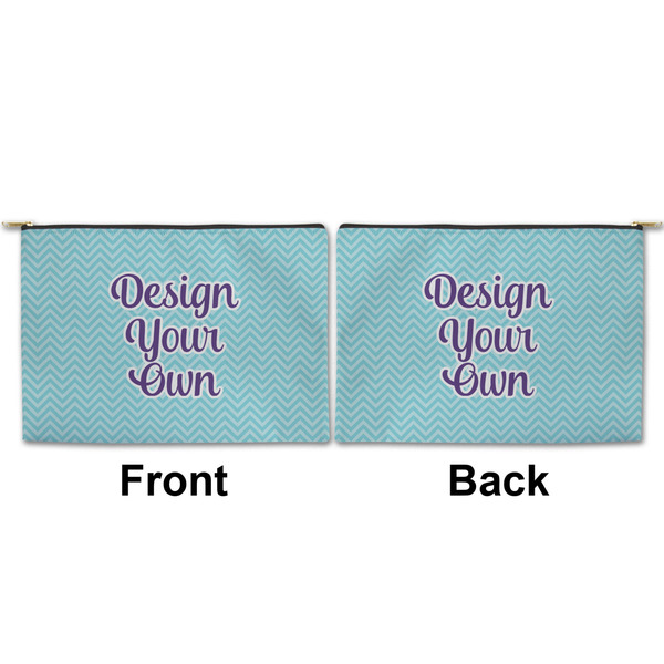 Design Your Own Large Zipper Pouch Approval (Front and Back)