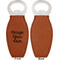 Design Your Own Leather Bar Bottle Opener - Front and Back (single sided)