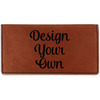 Leatherette Checkbook Holder - Double-Sided