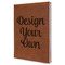Design Your Own Leatherette Journal - Large - Single Sided - Angle View