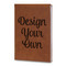 Design Your Own Leatherette Journals - Large - Double Sided - Angled View
