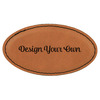 Leatherette Oval Name Badge with Magnet