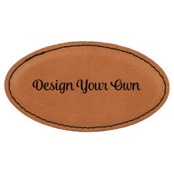 Design Your Own Leatherette Oval Name Badge with Magnet