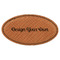 Design Your Own Leatherette Oval Name Badge with Magnet