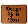 Faux Leather Iron On Patch - Rectangle
