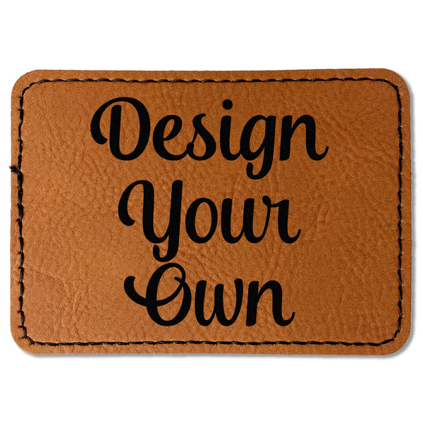 Design Your Own Faux Leather Iron On Patch - Rectangle