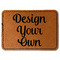 Design Your Own Faux Leather Iron On Patch - Rectangle