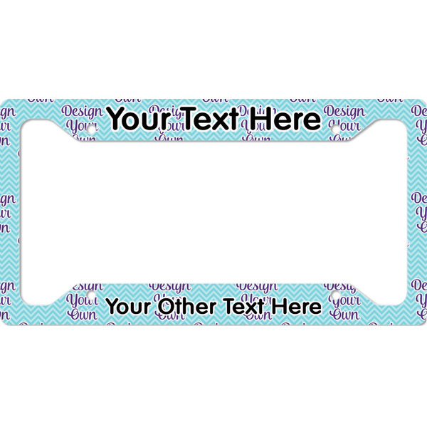 Design Your Own License Plate Frame - Style A