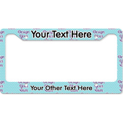 Design Your Own License Plate Frame - Style B