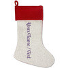 Red Linen Stocking