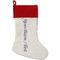 Design Your Own Red Linen Stocking