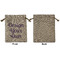 Design Your Own Medium Burlap Gift Bag - Front Approval