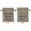 Burlap Gift Bag - Medium -Double-Sided